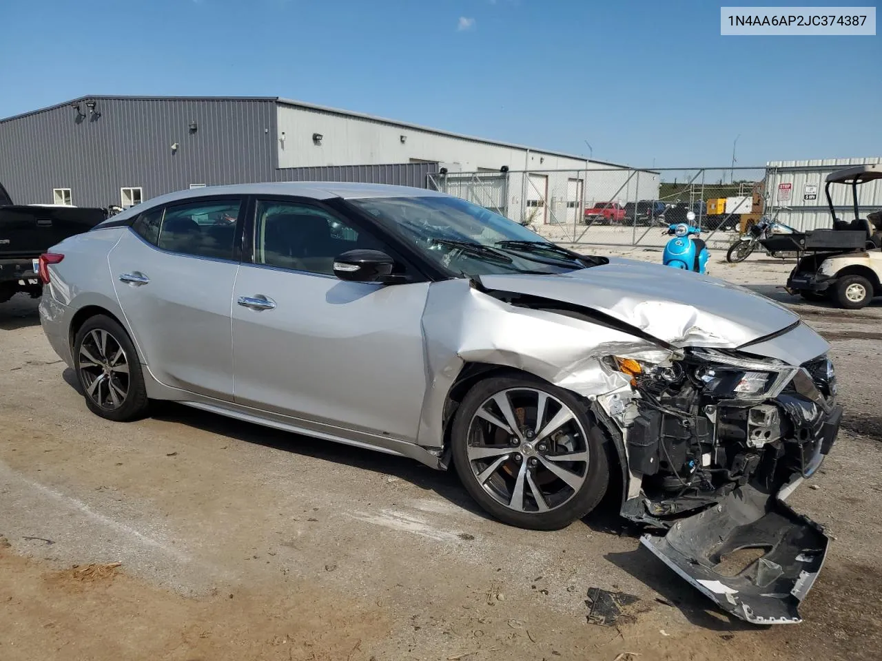 2018 Nissan Maxima 3.5S VIN: 1N4AA6AP2JC374387 Lot: 72963074