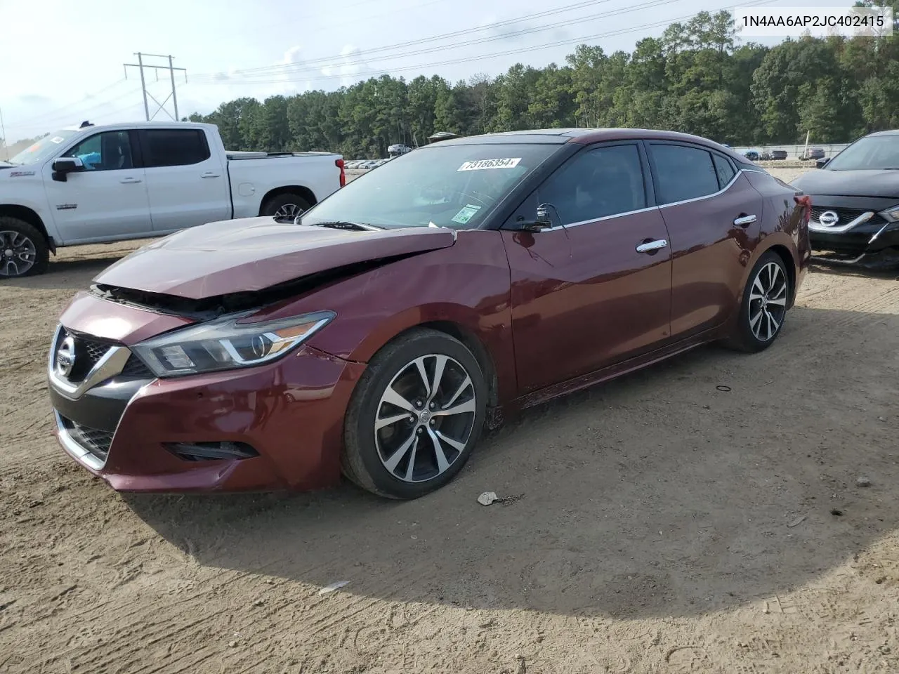 2018 Nissan Maxima 3.5S VIN: 1N4AA6AP2JC402415 Lot: 73186354