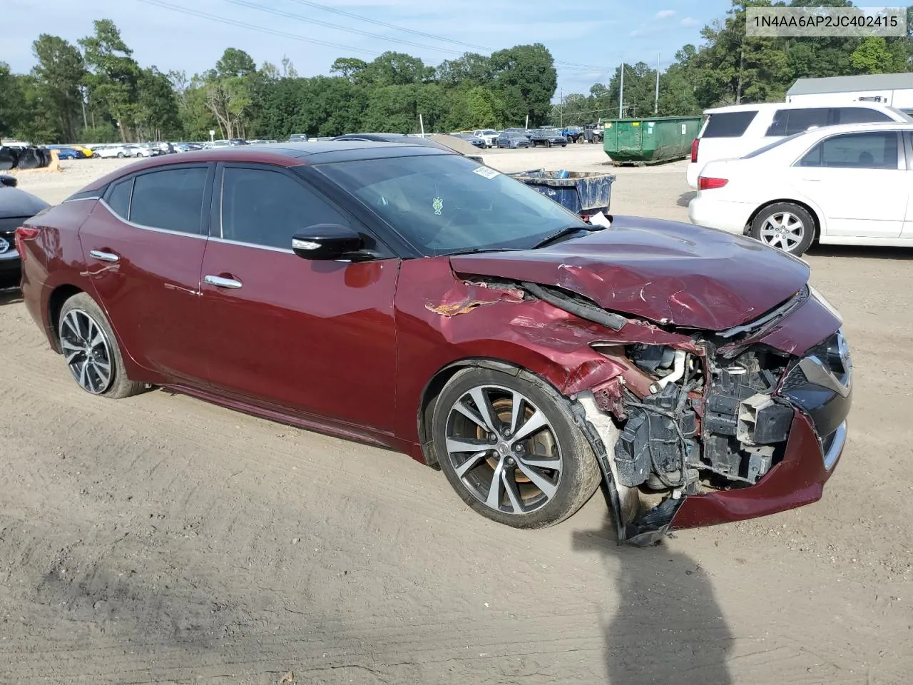 2018 Nissan Maxima 3.5S VIN: 1N4AA6AP2JC402415 Lot: 73186354