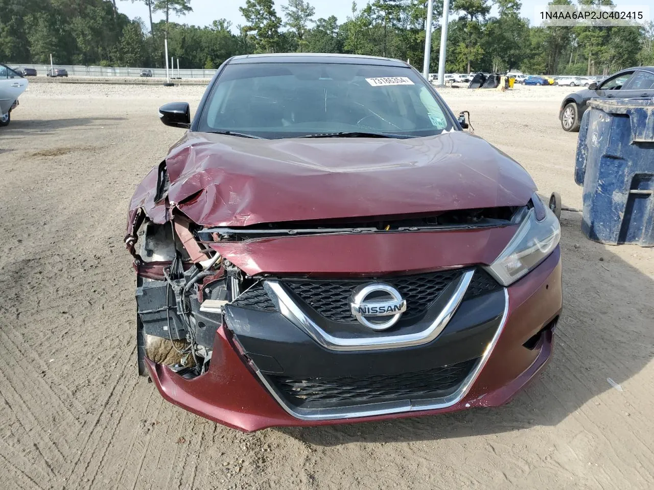 2018 Nissan Maxima 3.5S VIN: 1N4AA6AP2JC402415 Lot: 73186354