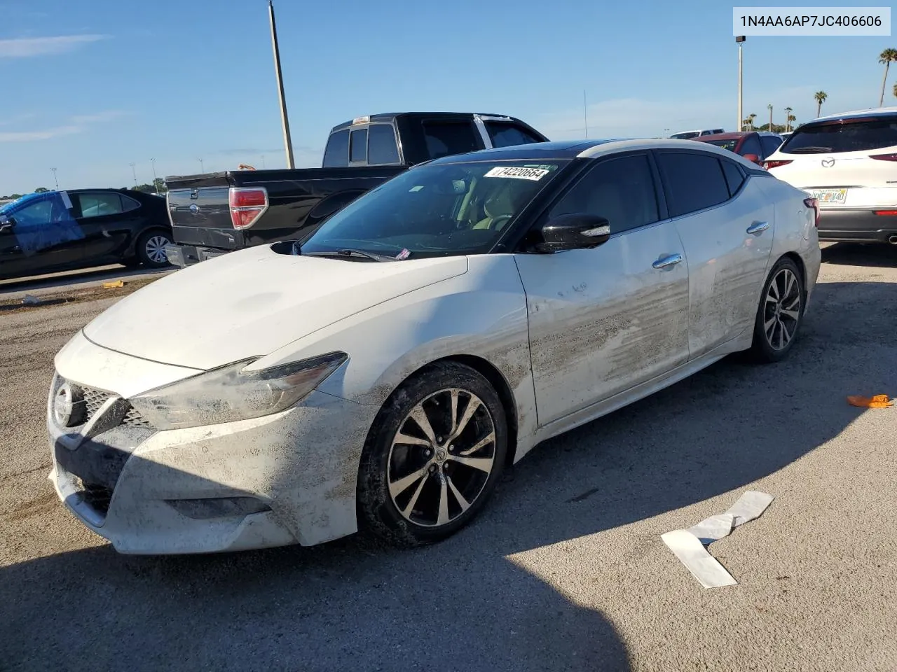 2018 Nissan Maxima 3.5S VIN: 1N4AA6AP7JC406606 Lot: 74220664