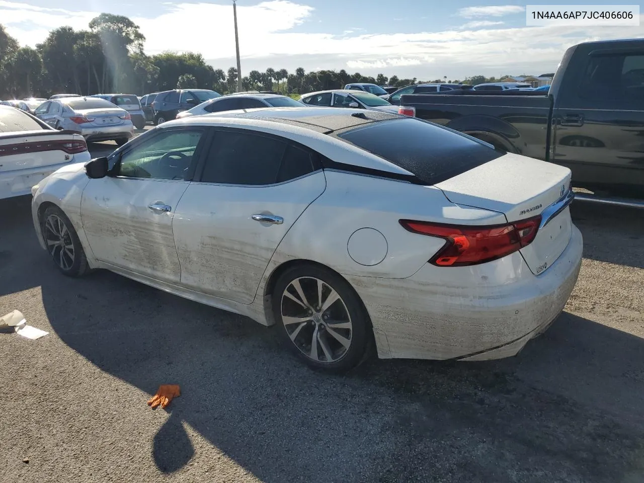 2018 Nissan Maxima 3.5S VIN: 1N4AA6AP7JC406606 Lot: 74220664