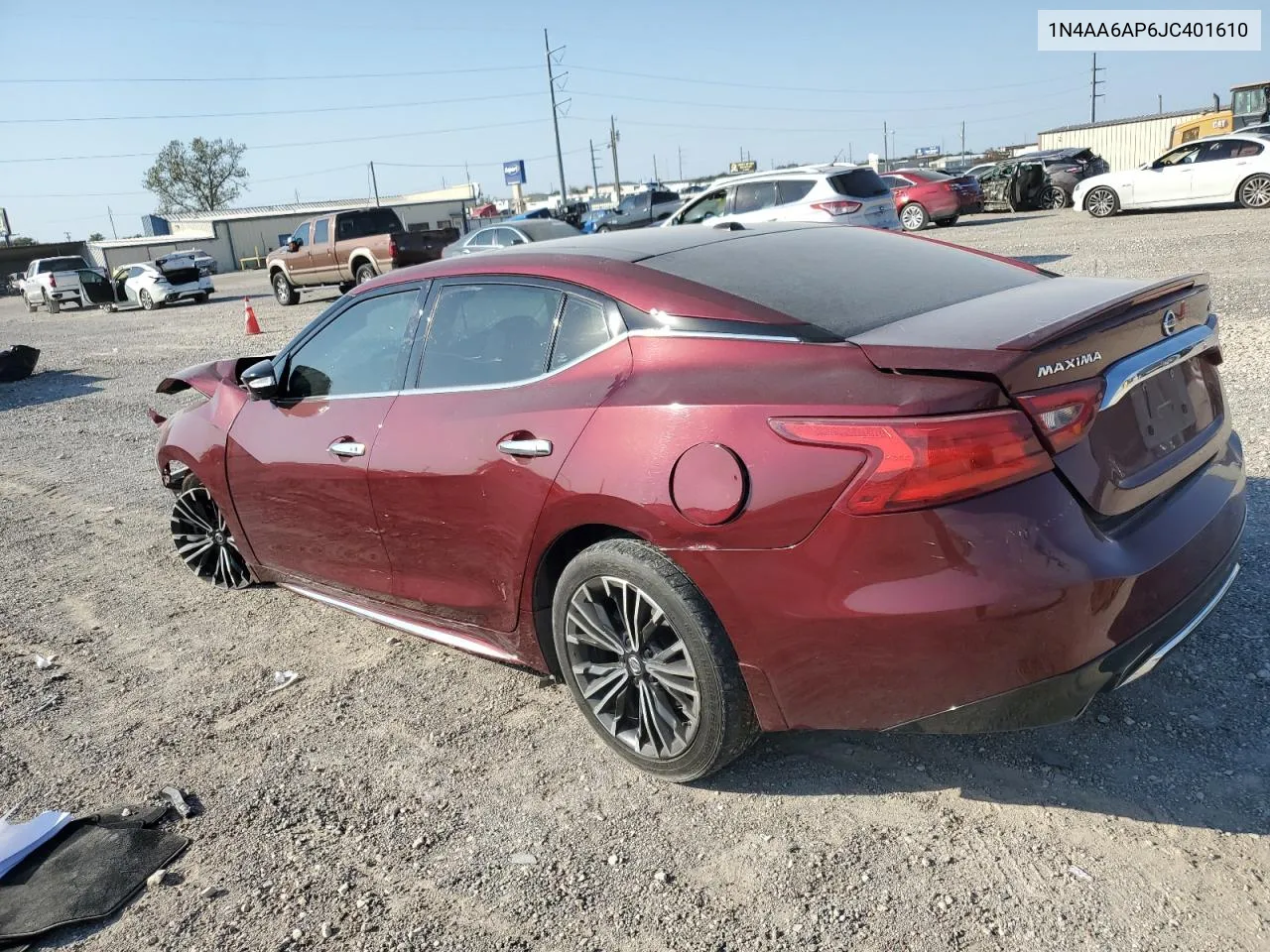 2018 Nissan Maxima 3.5S VIN: 1N4AA6AP6JC401610 Lot: 74945564