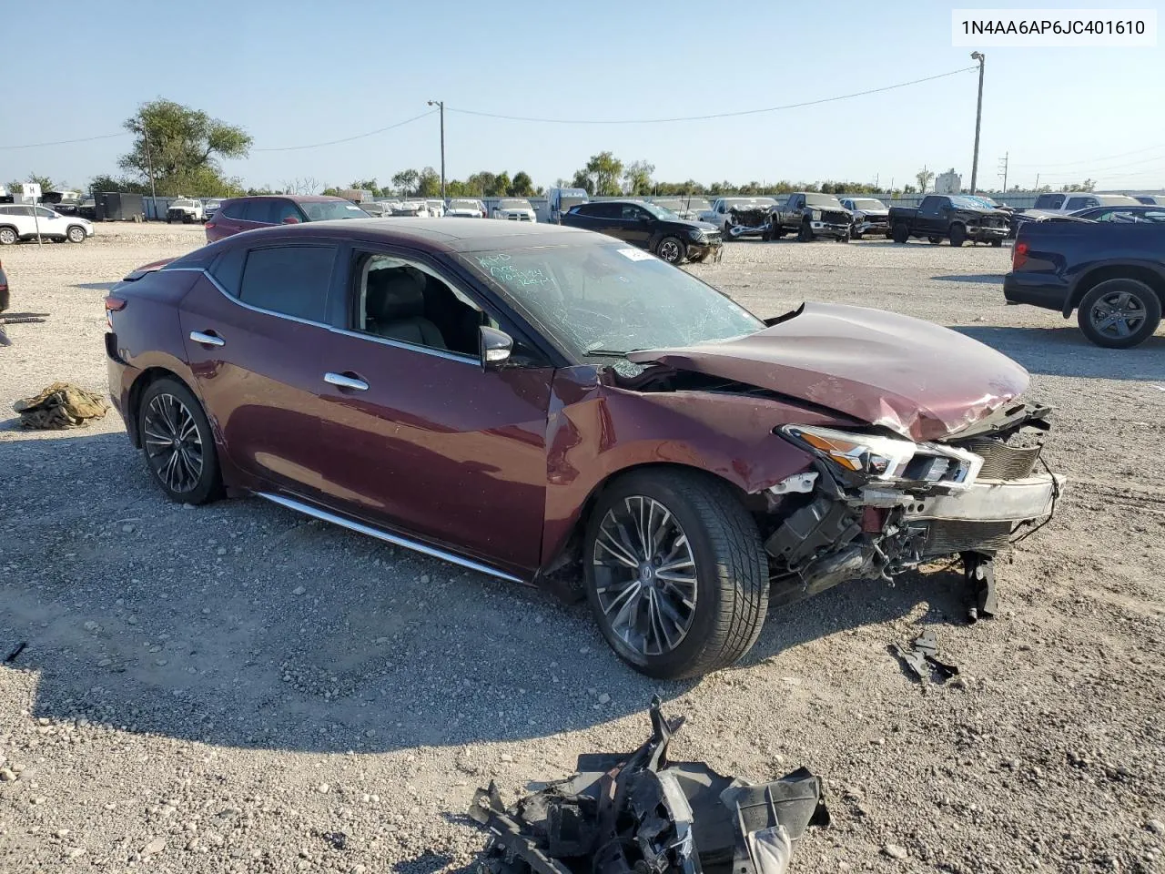 2018 Nissan Maxima 3.5S VIN: 1N4AA6AP6JC401610 Lot: 74945564