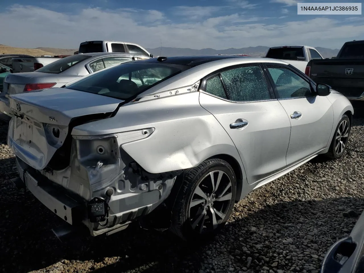 2018 Nissan Maxima 3.5S VIN: 1N4AA6AP1JC386935 Lot: 75047694