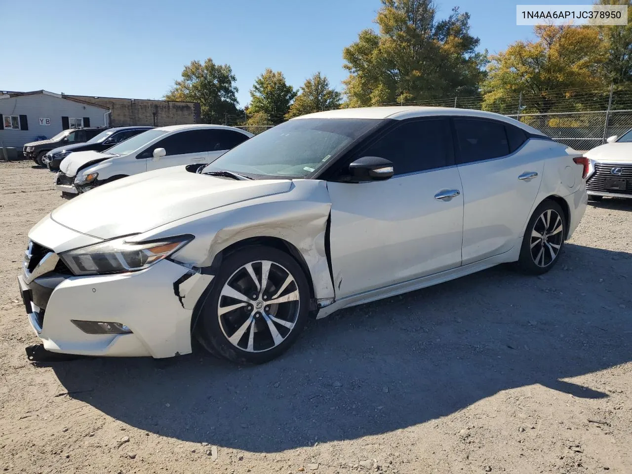 2018 Nissan Maxima 3.5S VIN: 1N4AA6AP1JC378950 Lot: 75229634