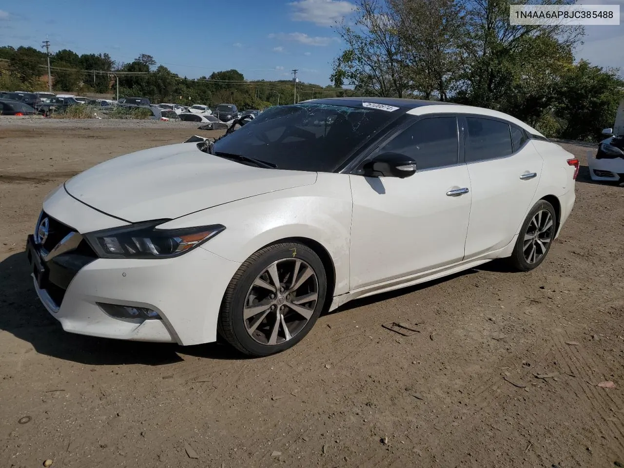 2018 Nissan Maxima 3.5S VIN: 1N4AA6AP8JC385488 Lot: 76100874