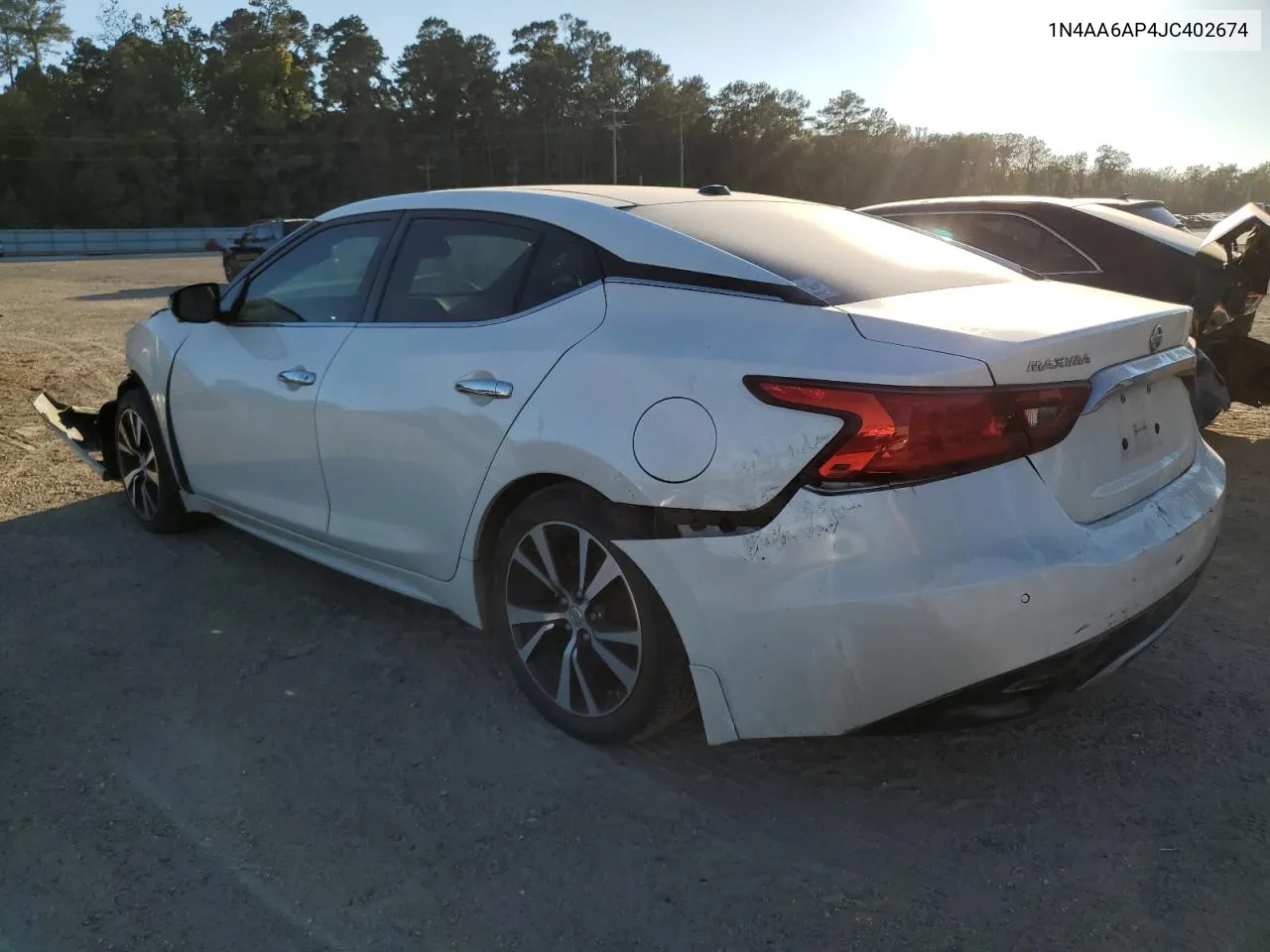 2018 Nissan Maxima 3.5S VIN: 1N4AA6AP4JC402674 Lot: 76942244