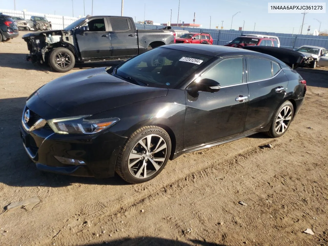 2018 Nissan Maxima 3.5S VIN: 1N4AA6APXJC361273 Lot: 77241294