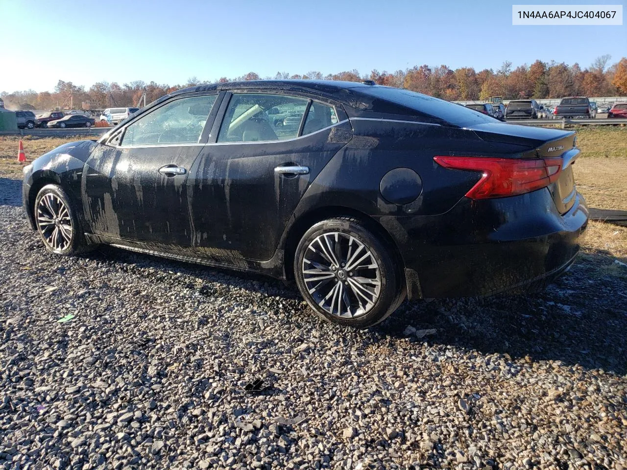 2018 Nissan Maxima 3.5S VIN: 1N4AA6AP4JC404067 Lot: 77496944