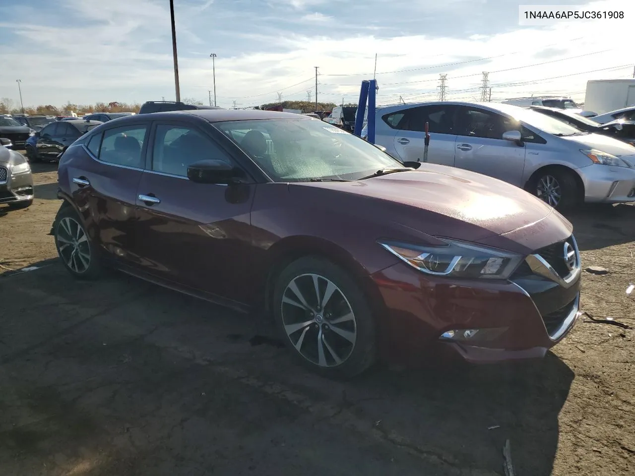 2018 Nissan Maxima 3.5S VIN: 1N4AA6AP5JC361908 Lot: 77804334