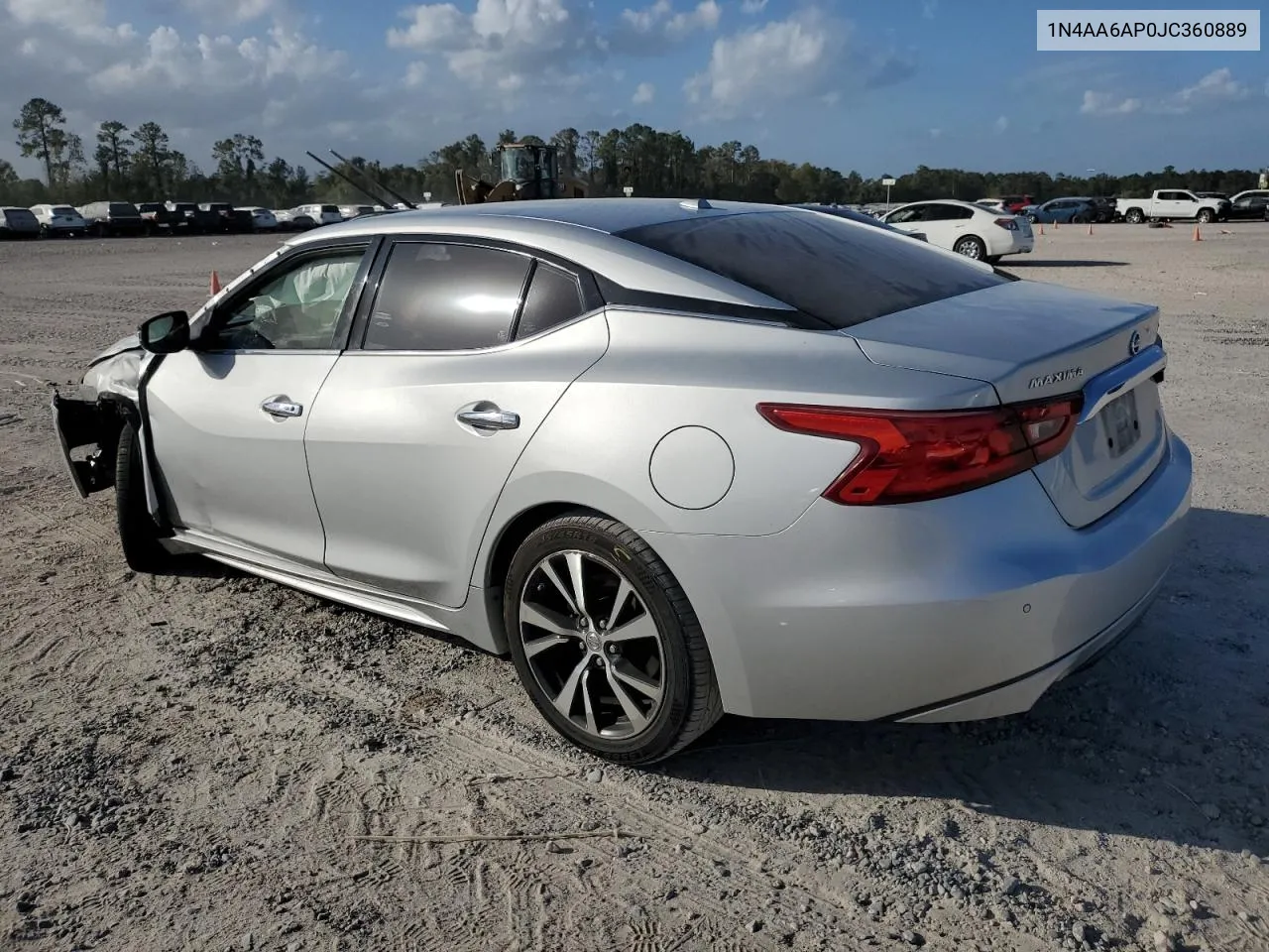 2018 Nissan Maxima 3.5S VIN: 1N4AA6AP0JC360889 Lot: 78513214