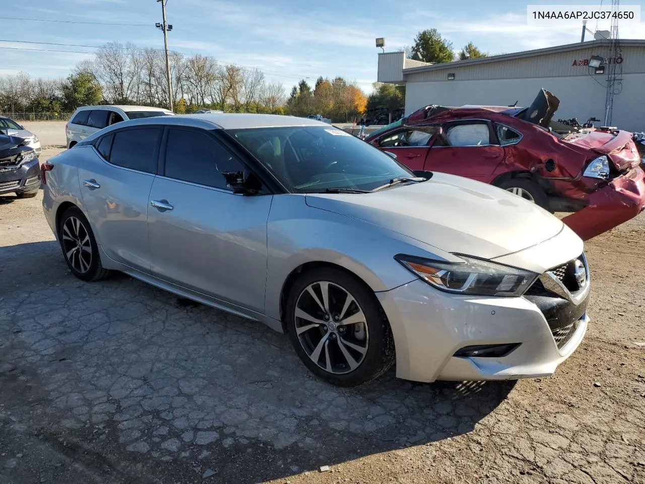 2018 Nissan Maxima 3.5S VIN: 1N4AA6AP2JC374650 Lot: 78680664