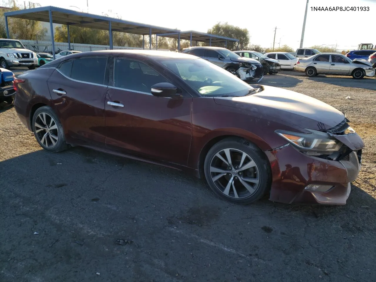 2018 Nissan Maxima 3.5S VIN: 1N4AA6AP8JC401933 Lot: 80822064