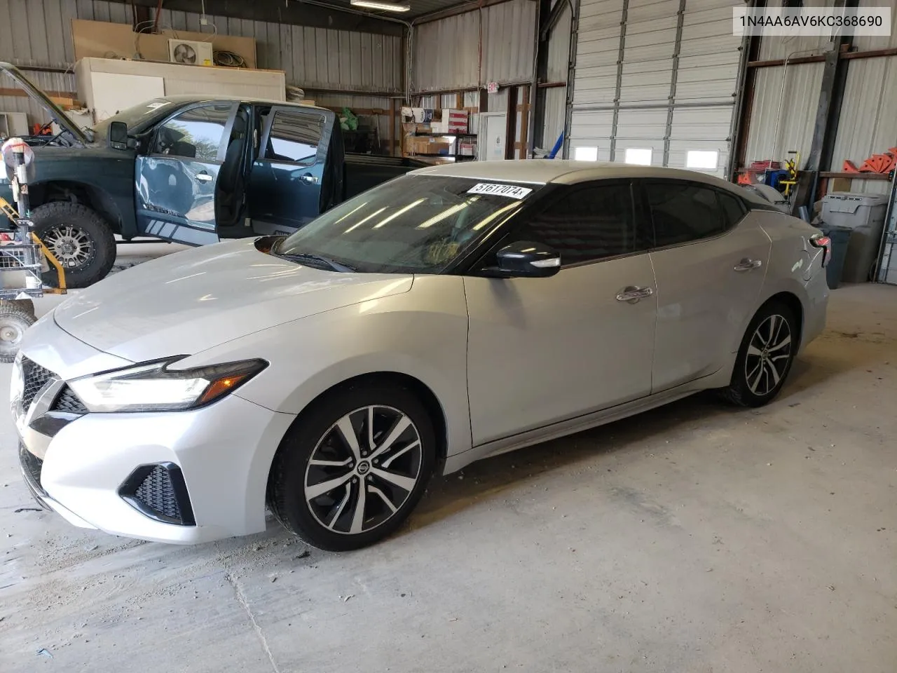 2019 Nissan Maxima S VIN: 1N4AA6AV6KC368690 Lot: 51617074