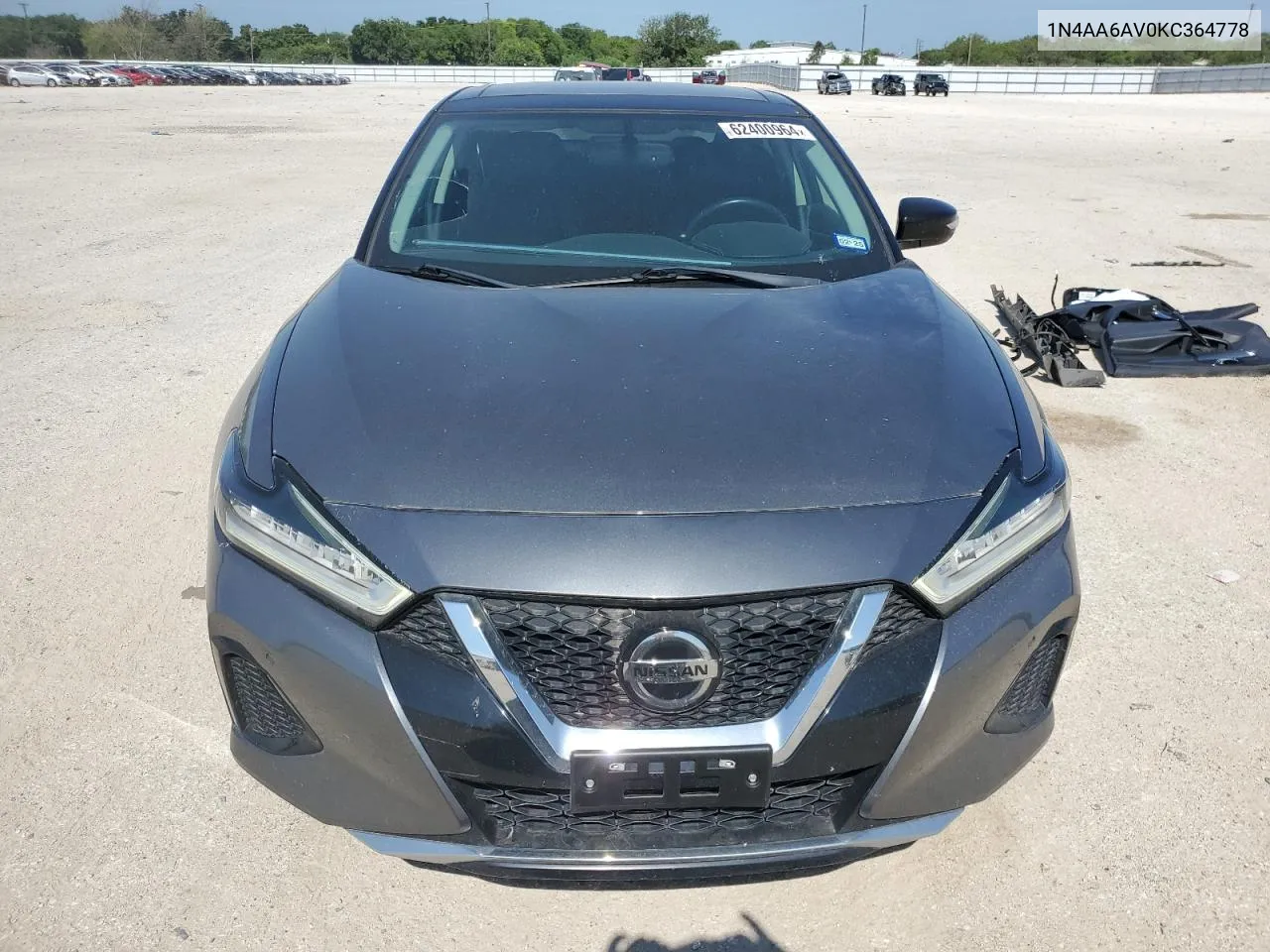 2019 Nissan Maxima S VIN: 1N4AA6AV0KC364778 Lot: 62400964