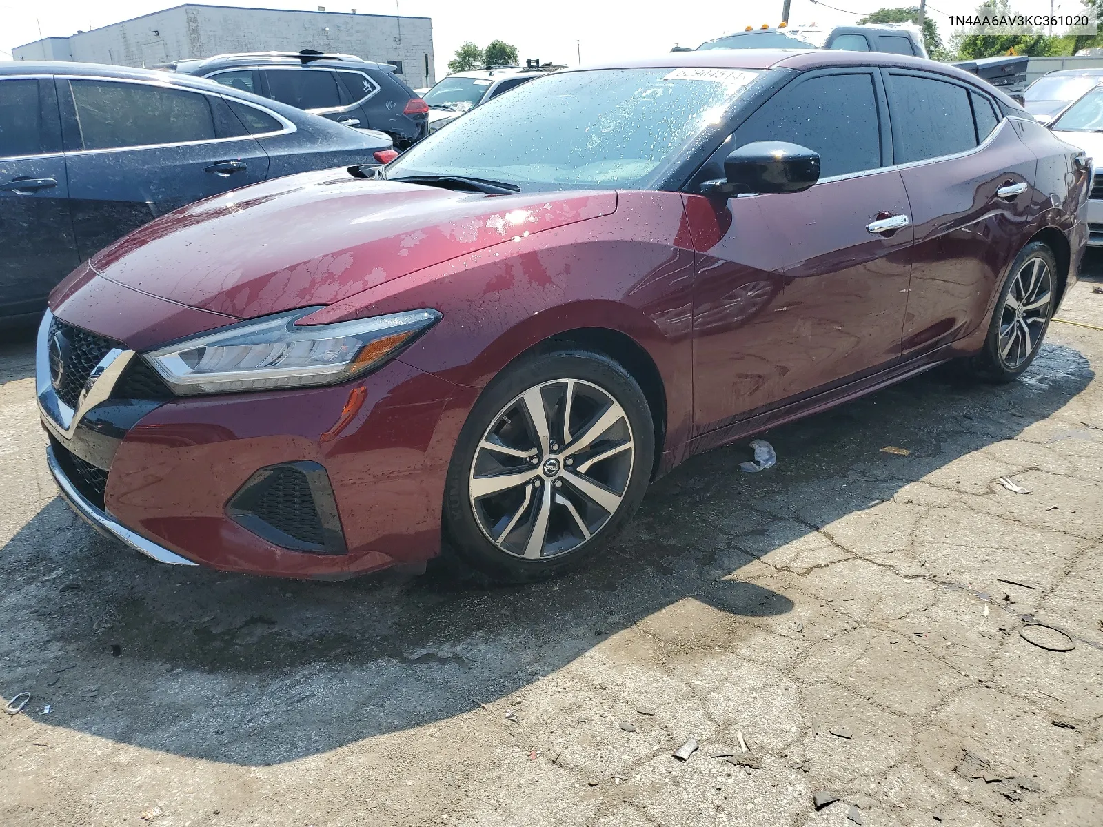 2019 Nissan Maxima S VIN: 1N4AA6AV3KC361020 Lot: 62904514