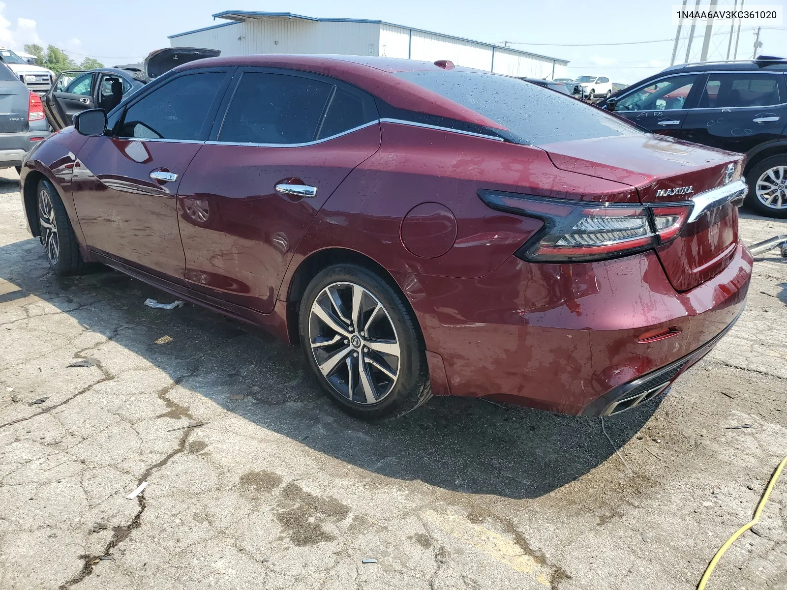 2019 Nissan Maxima S VIN: 1N4AA6AV3KC361020 Lot: 62904514