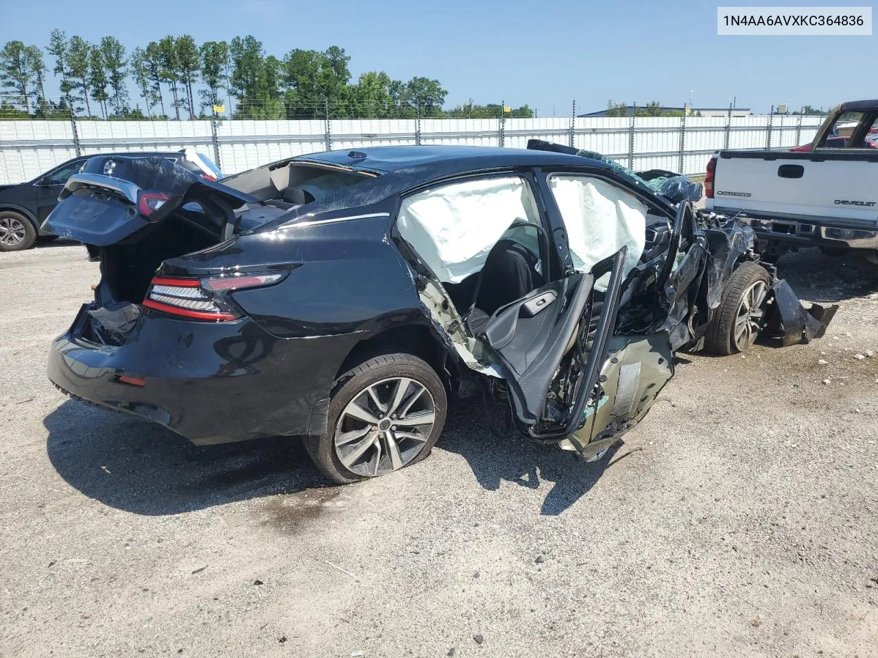 2019 Nissan Maxima S VIN: 1N4AA6AVXKC364836 Lot: 63135514