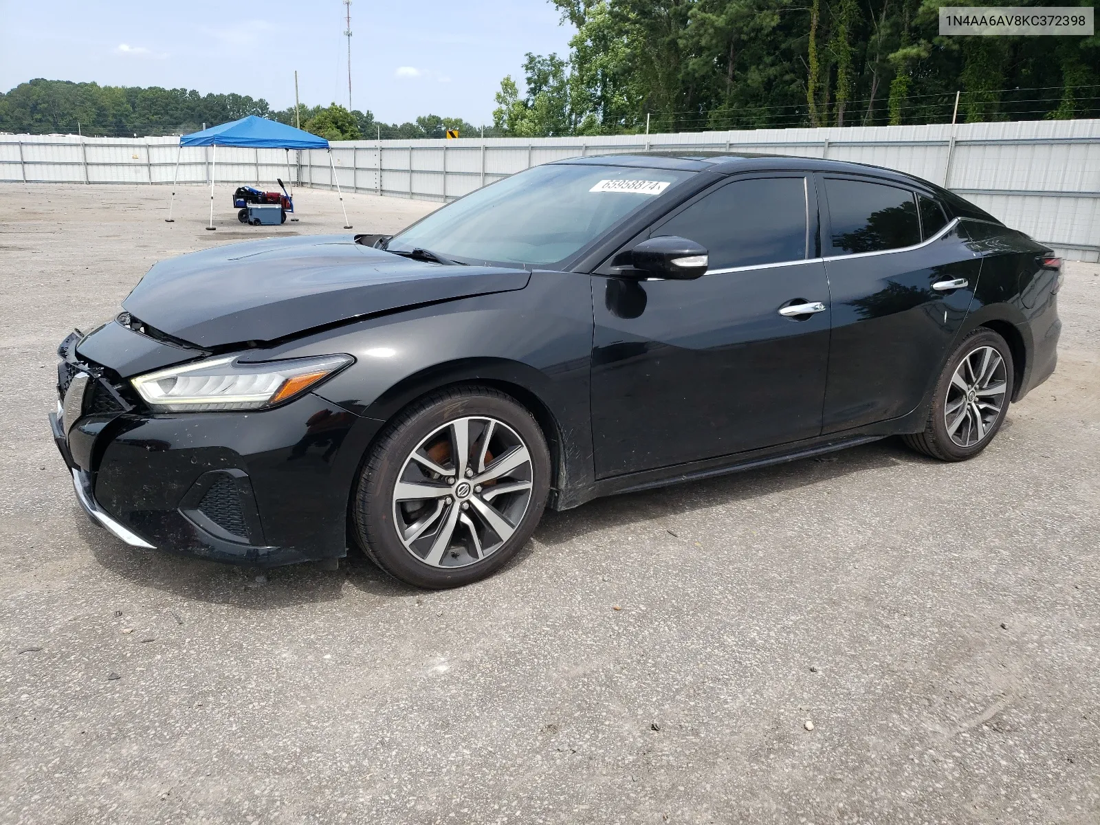 2019 Nissan Maxima S VIN: 1N4AA6AV8KC372398 Lot: 65958874