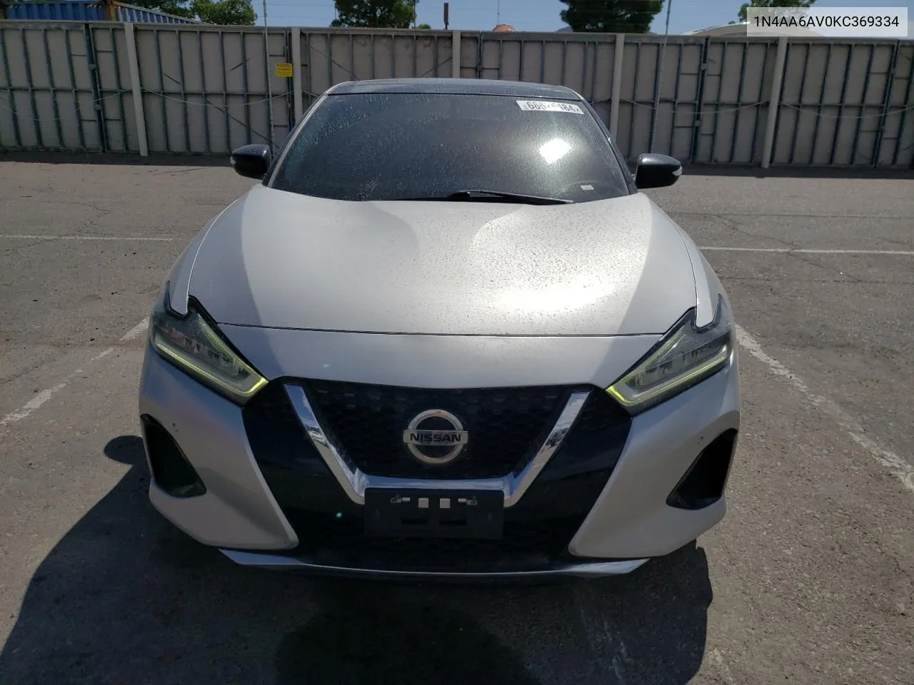 2019 Nissan Maxima S VIN: 1N4AA6AV0KC369334 Lot: 68575484