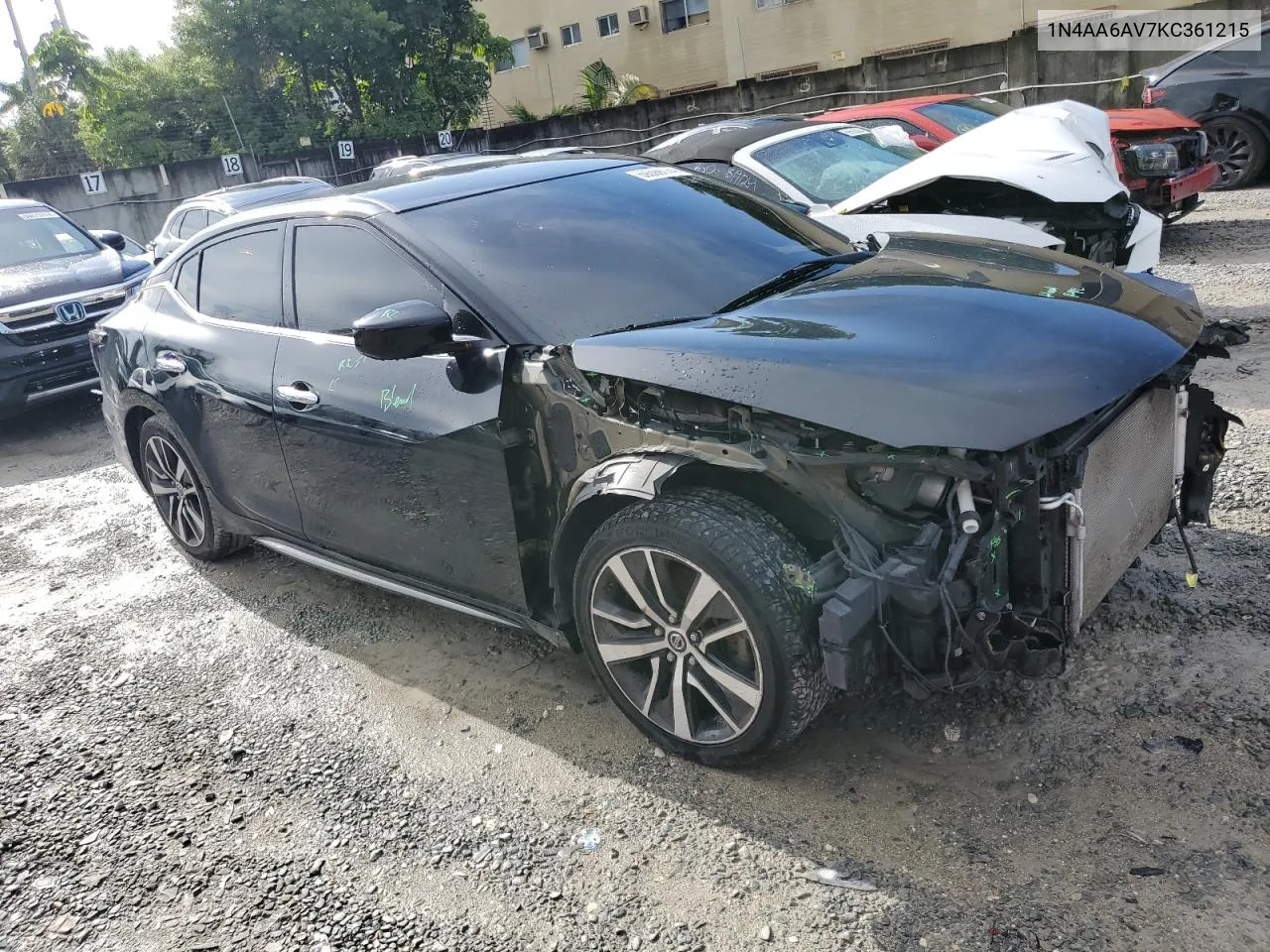 1N4AA6AV7KC361215 2019 Nissan Maxima S