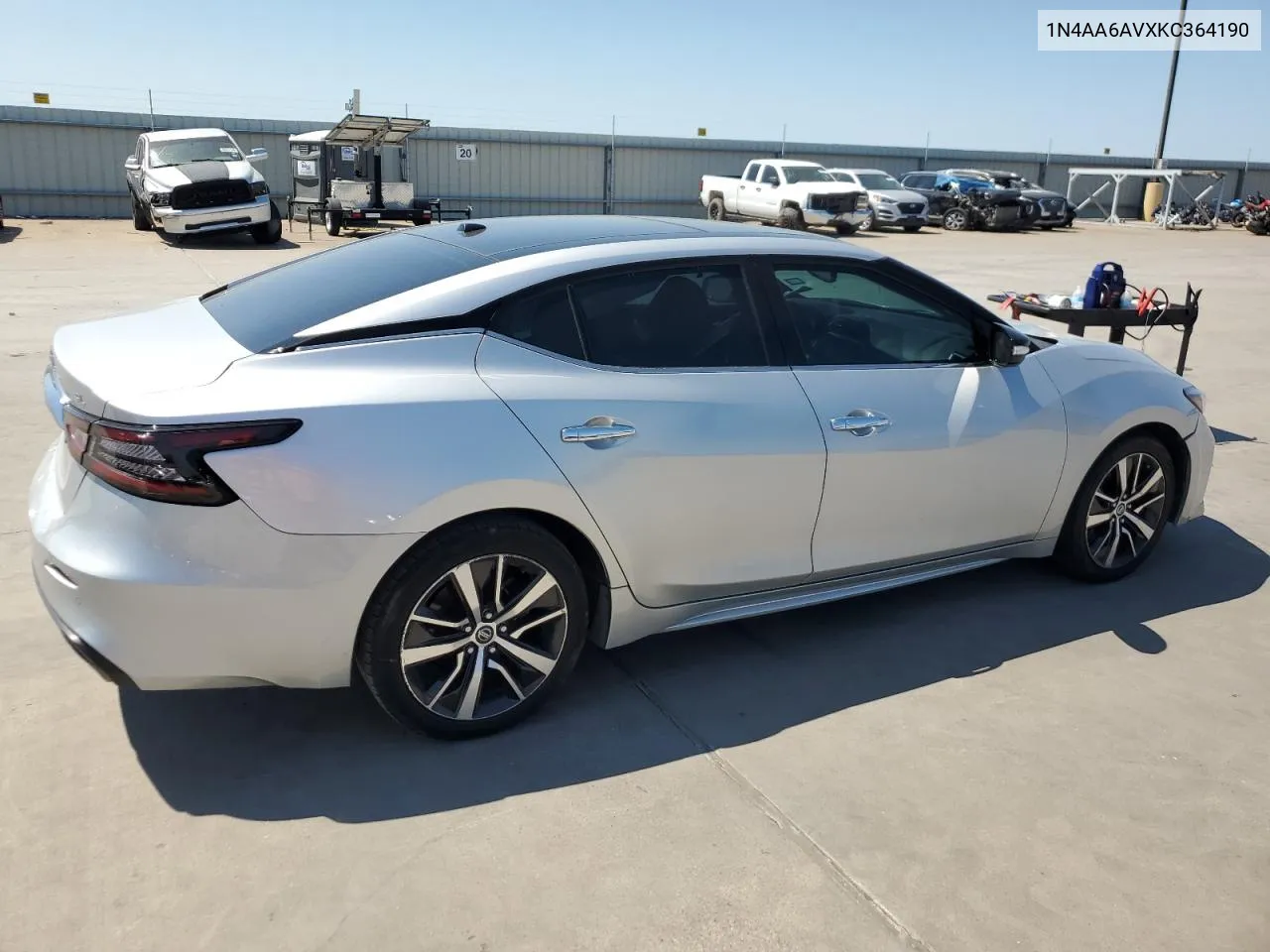 2019 Nissan Maxima S VIN: 1N4AA6AVXKC364190 Lot: 70977264