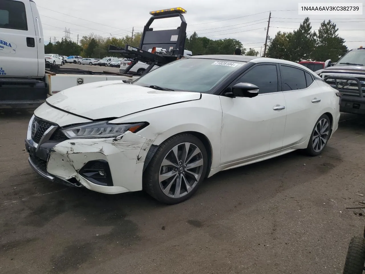 2019 Nissan Maxima S VIN: 1N4AA6AV3KC382739 Lot: 71828104