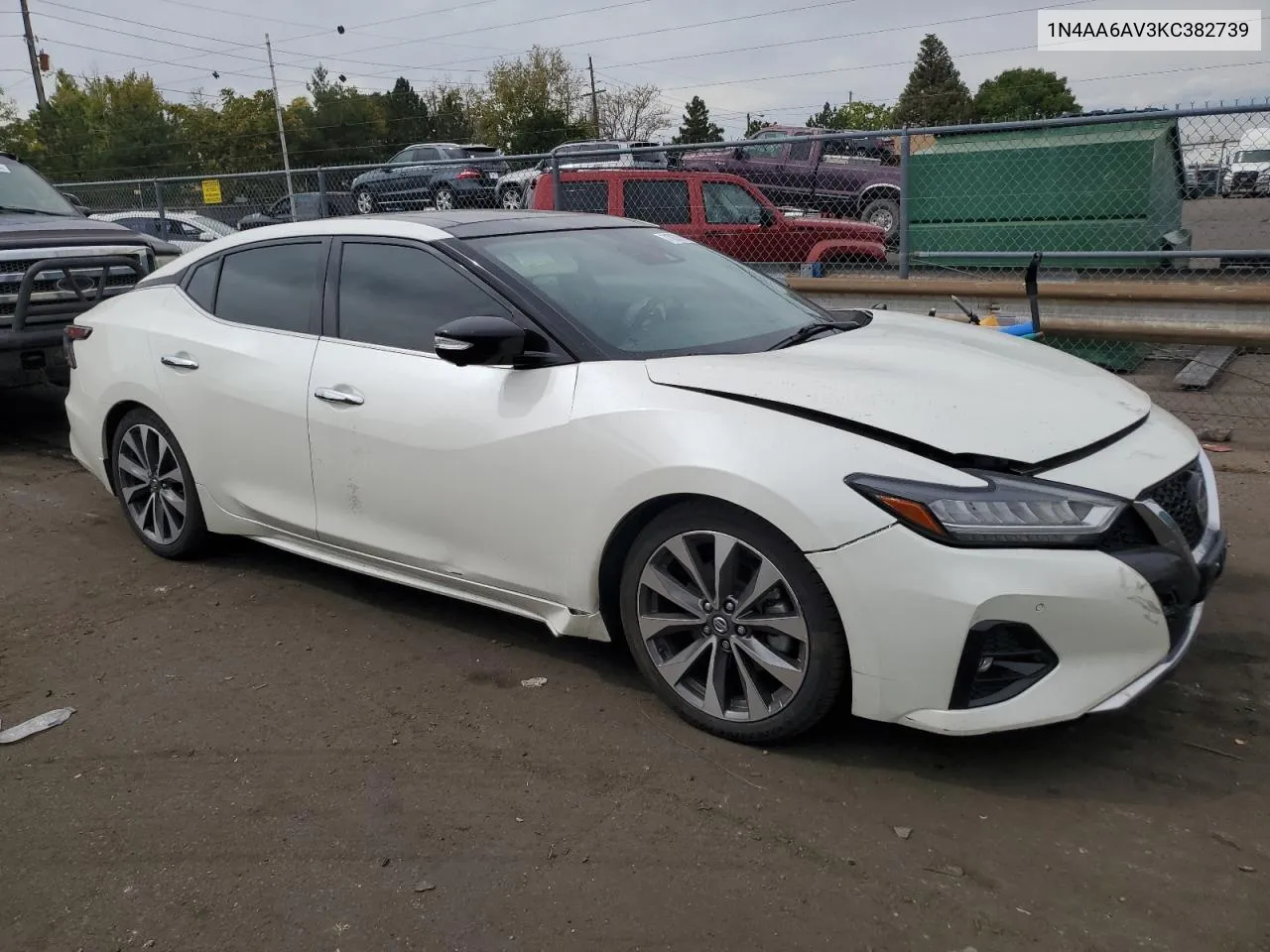 2019 Nissan Maxima S VIN: 1N4AA6AV3KC382739 Lot: 71828104