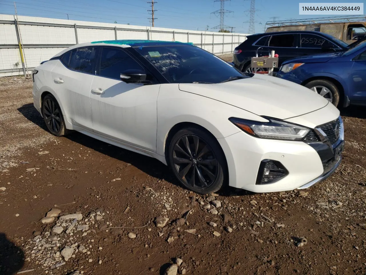 2019 Nissan Maxima S VIN: 1N4AA6AV4KC384449 Lot: 72369204