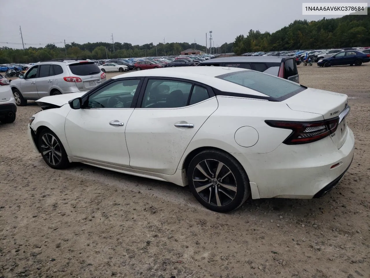 2019 Nissan Maxima S VIN: 1N4AA6AV6KC378684 Lot: 72768324