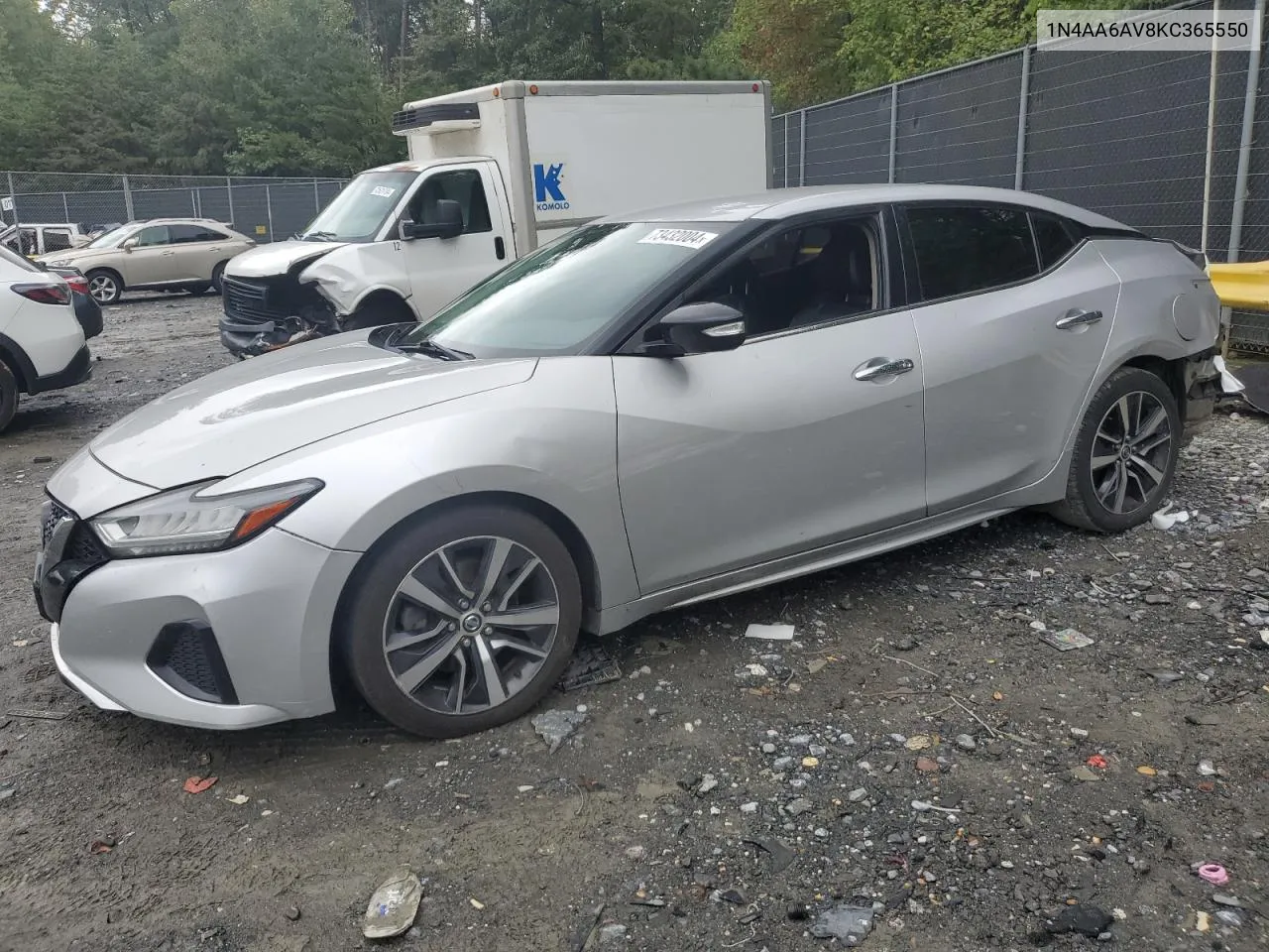 2019 Nissan Maxima S VIN: 1N4AA6AV8KC365550 Lot: 73432004