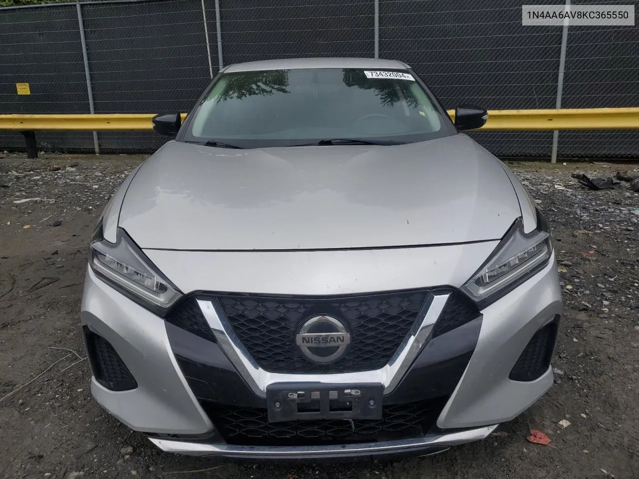 2019 Nissan Maxima S VIN: 1N4AA6AV8KC365550 Lot: 73432004