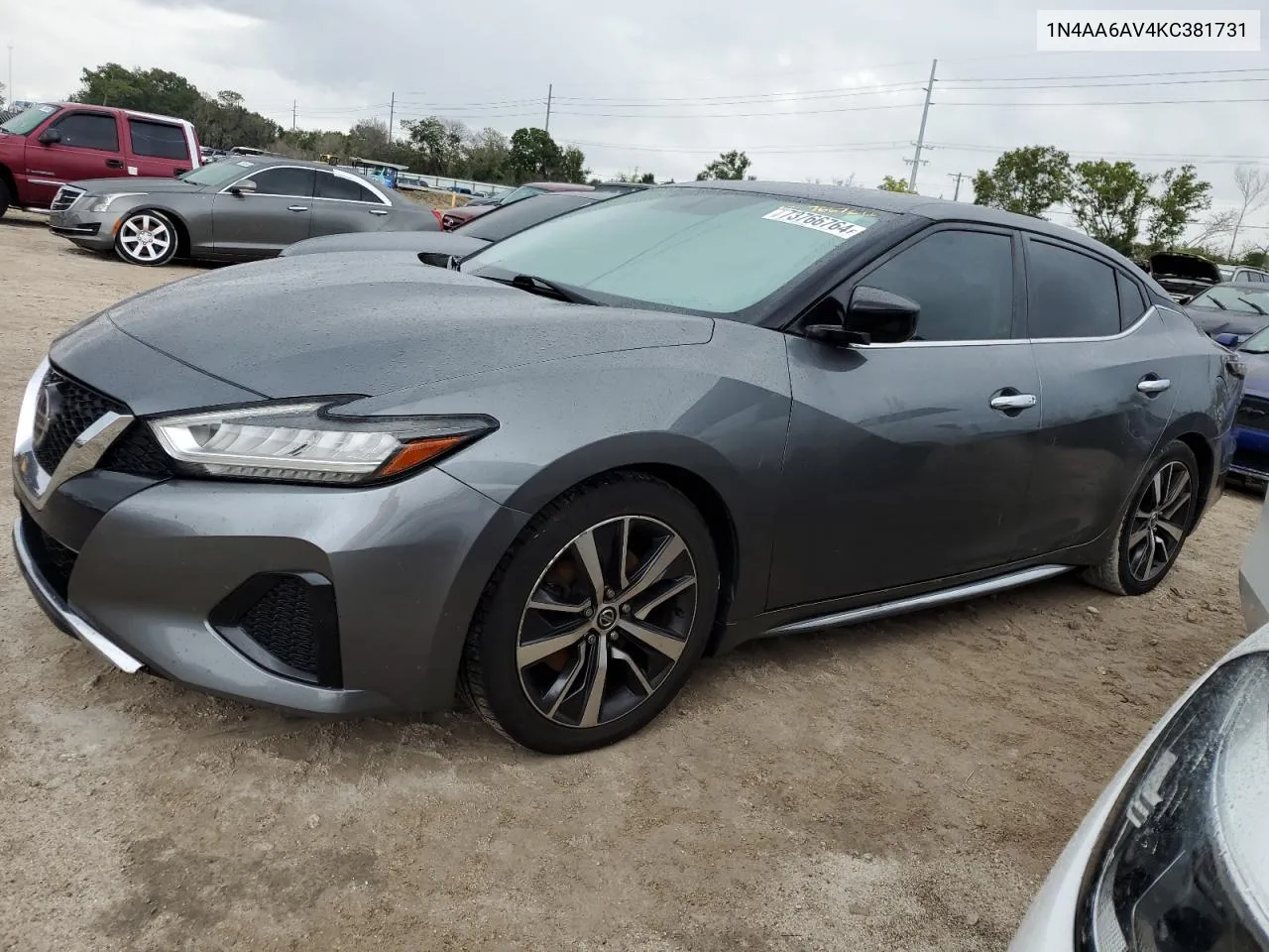 2019 Nissan Maxima S VIN: 1N4AA6AV4KC381731 Lot: 73766764