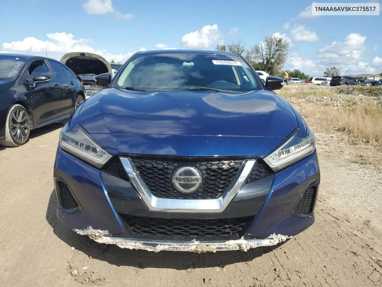 2019 Nissan Maxima S VIN: 1N4AA6AV5KC375517 Lot: 73840074