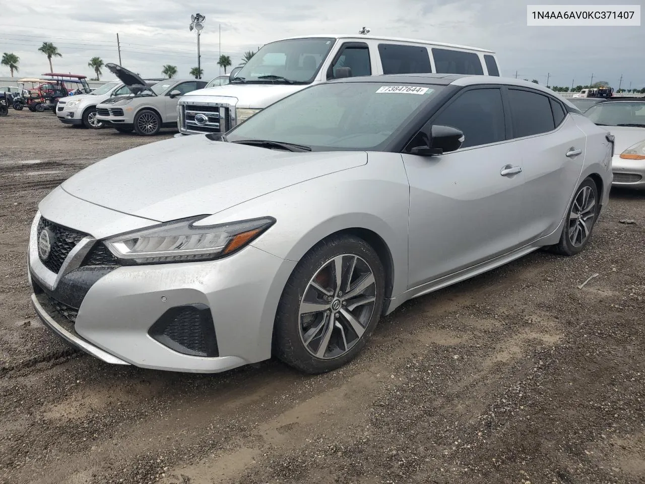 2019 Nissan Maxima S VIN: 1N4AA6AV0KC371407 Lot: 73847644