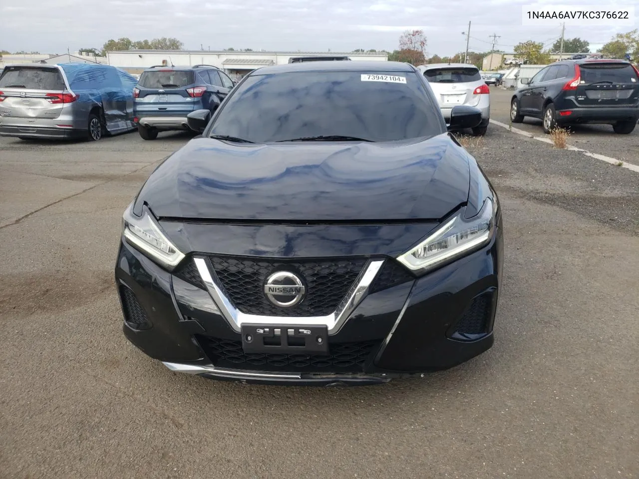 2019 Nissan Maxima S VIN: 1N4AA6AV7KC376622 Lot: 73942104