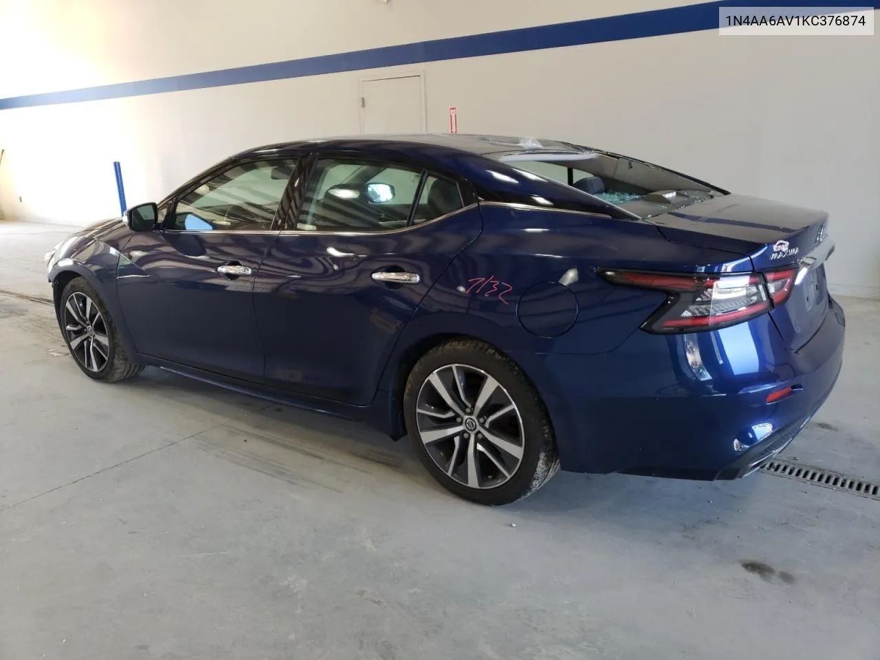 2019 Nissan Maxima S VIN: 1N4AA6AV1KC376874 Lot: 73970874