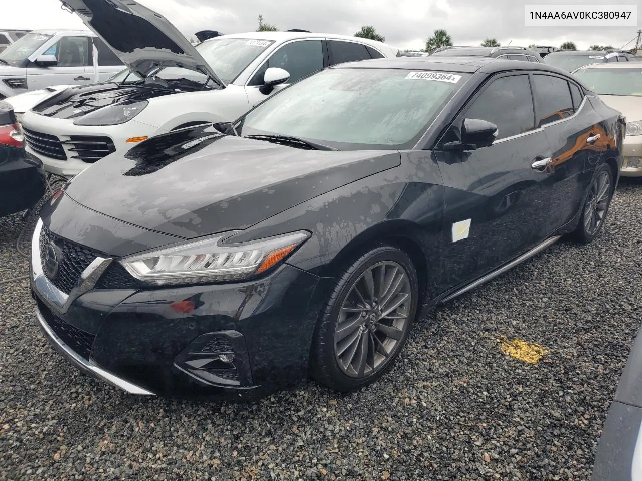 2019 Nissan Maxima S VIN: 1N4AA6AV0KC380947 Lot: 74099364