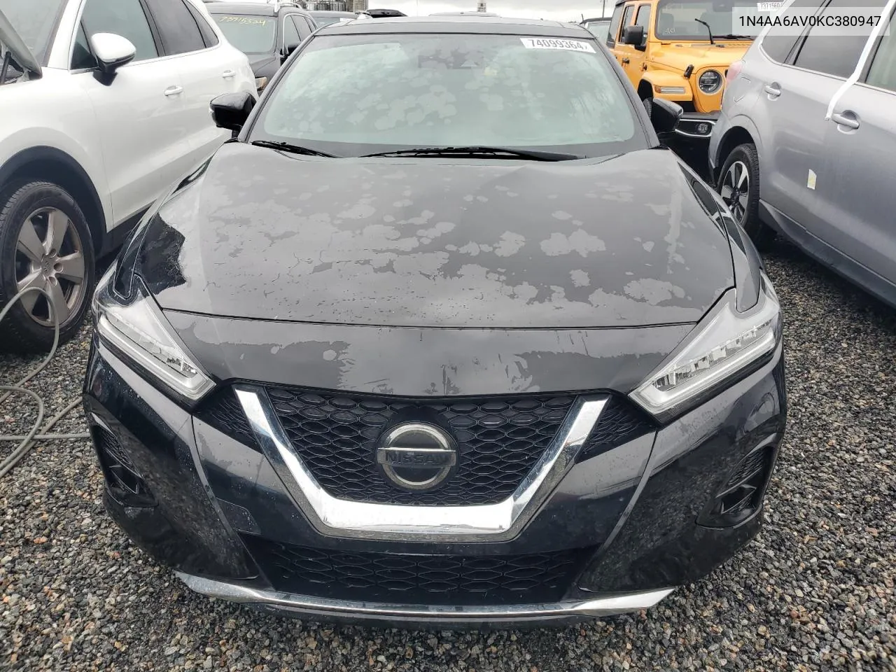 2019 Nissan Maxima S VIN: 1N4AA6AV0KC380947 Lot: 74099364