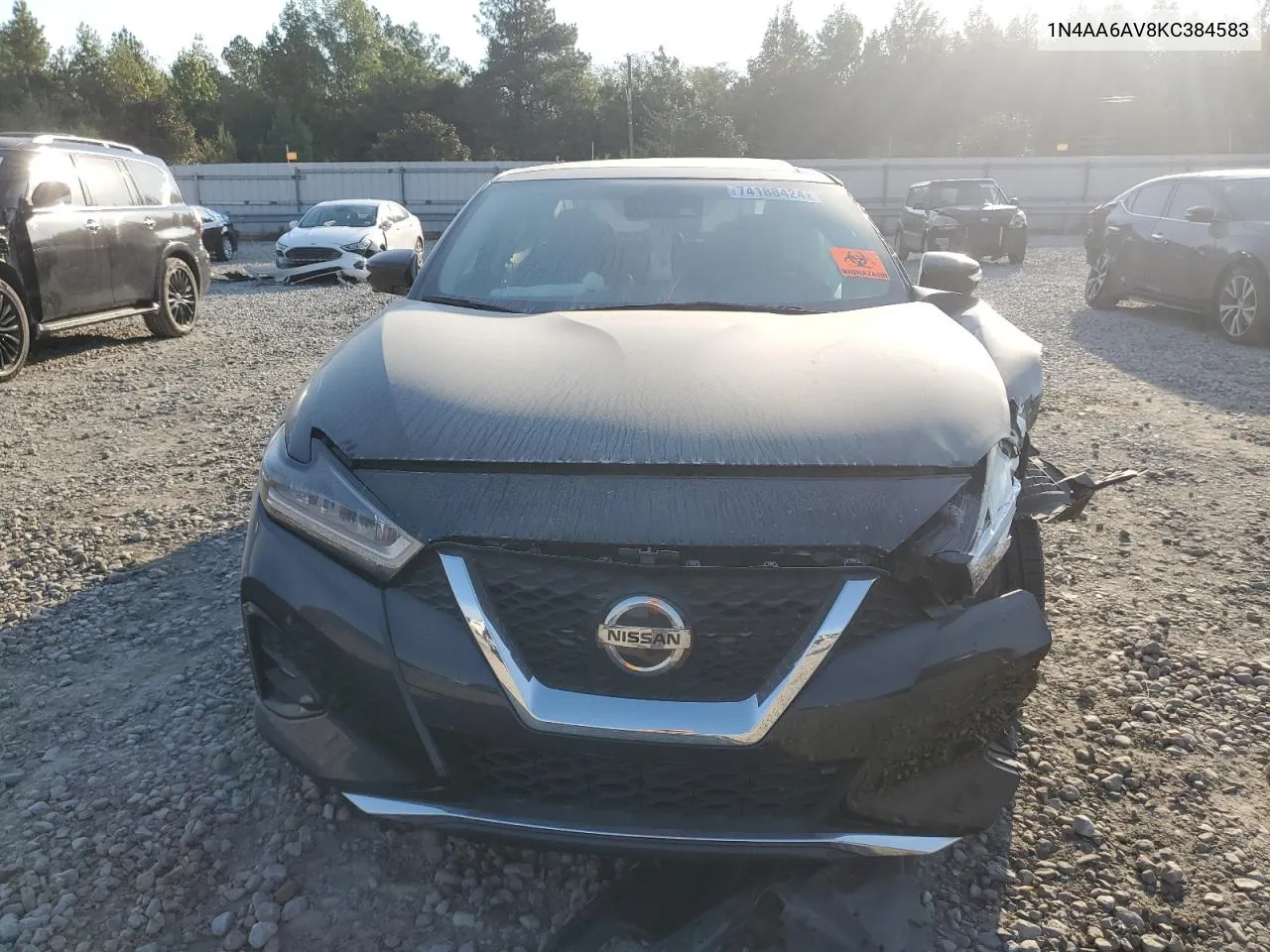 2019 Nissan Maxima S VIN: 1N4AA6AV8KC384583 Lot: 74188424