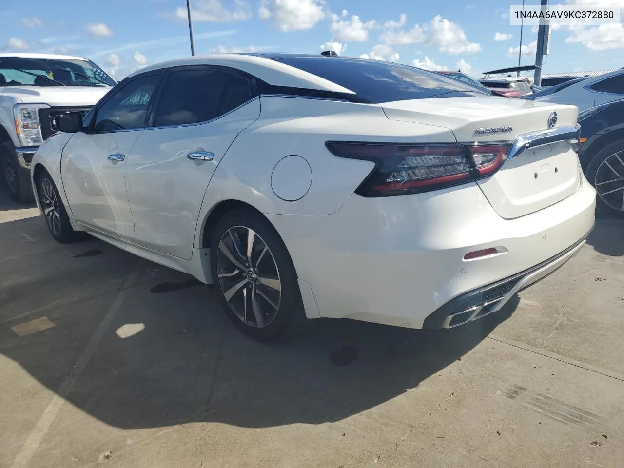 2019 Nissan Maxima S VIN: 1N4AA6AV9KC372880 Lot: 74435224