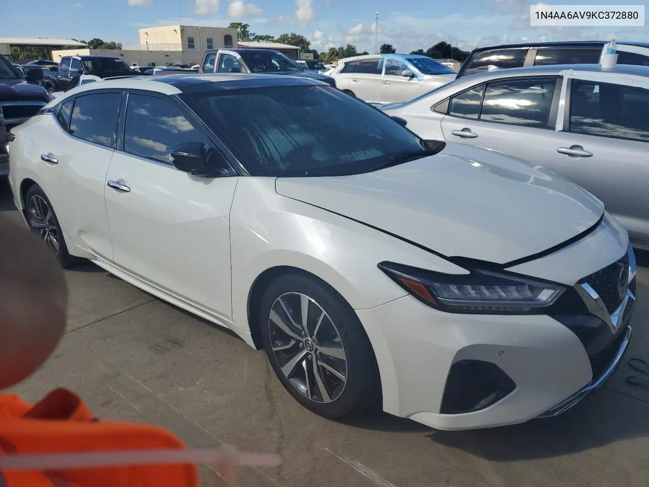 2019 Nissan Maxima S VIN: 1N4AA6AV9KC372880 Lot: 74435224