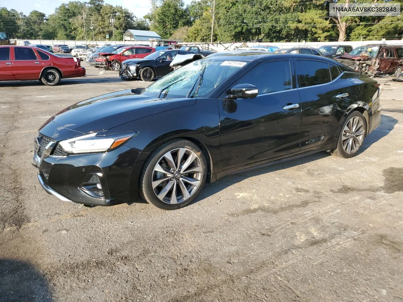 2019 Nissan Maxima S VIN: 1N4AA6AV8KC382848 Lot: 75025194