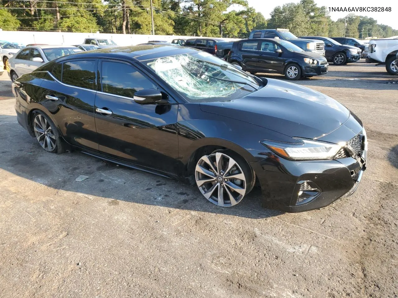 2019 Nissan Maxima S VIN: 1N4AA6AV8KC382848 Lot: 75025194