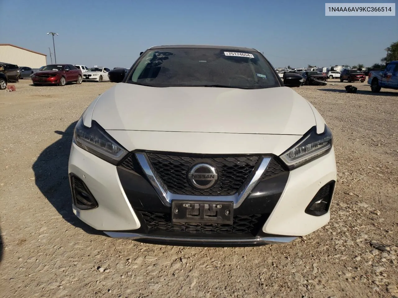 2019 Nissan Maxima S VIN: 1N4AA6AV9KC366514 Lot: 75174654