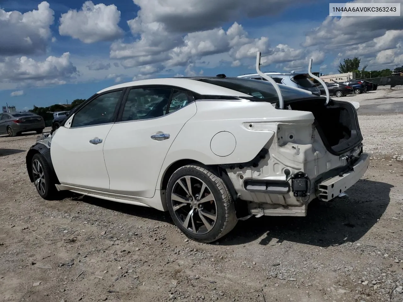 2019 Nissan Maxima S VIN: 1N4AA6AV0KC363243 Lot: 75863714