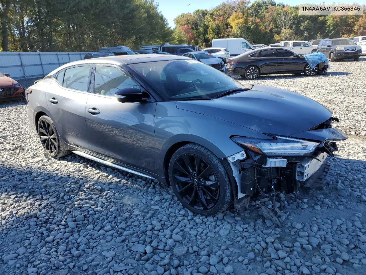 2019 Nissan Maxima S VIN: 1N4AA6AV1KC366345 Lot: 76127464