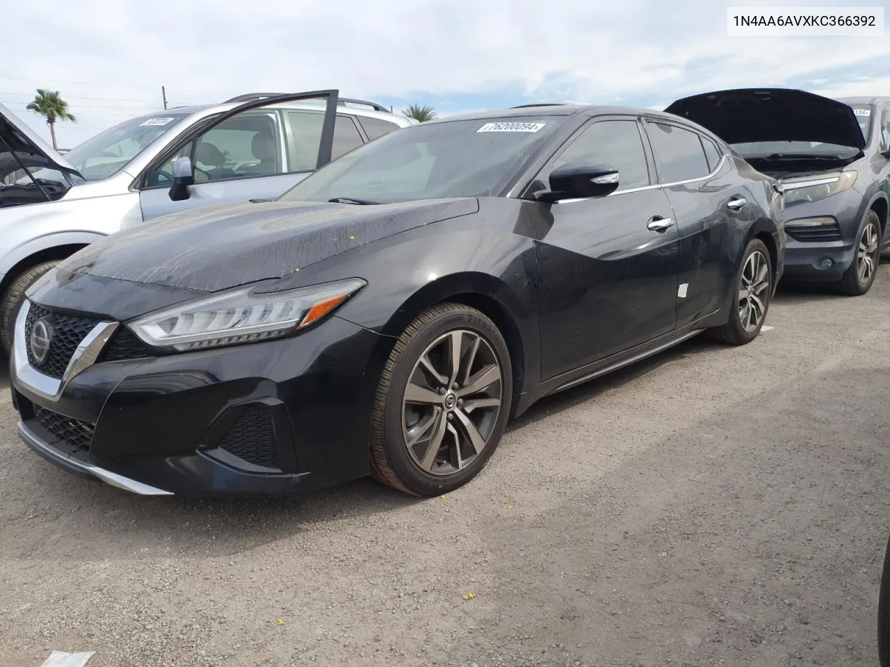 2019 Nissan Maxima S VIN: 1N4AA6AVXKC366392 Lot: 76200094