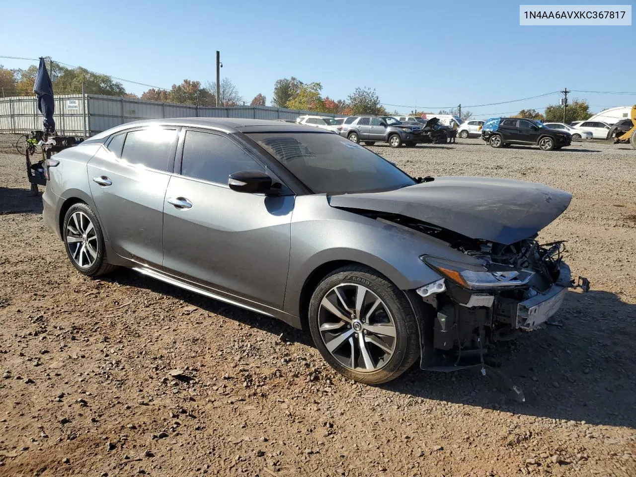 2019 Nissan Maxima S VIN: 1N4AA6AVXKC367817 Lot: 76422144